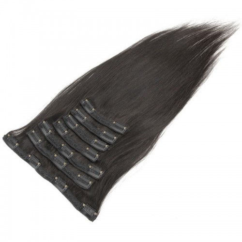 Clips in Human Hair Extension Straight (7 pcs/set)